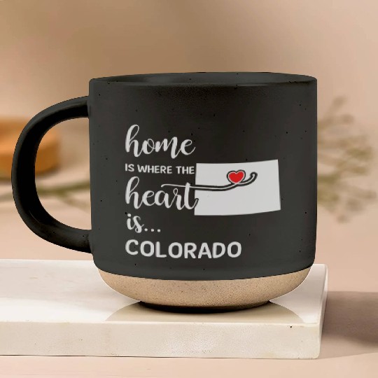 Colorado Home Is Where Heart Is Cool Gift Pottery Mugs