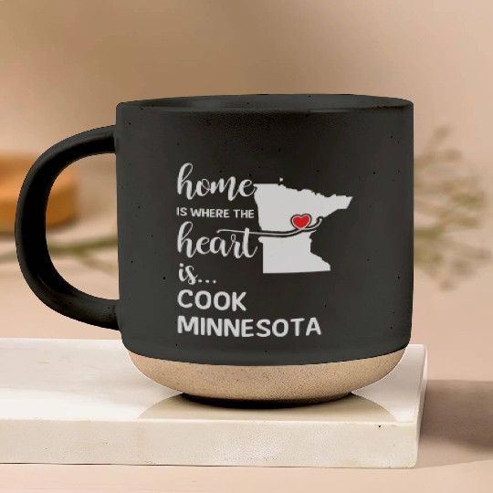 Cook County Minnesota Is Where My Heart Is Gift Pottery Mugs
