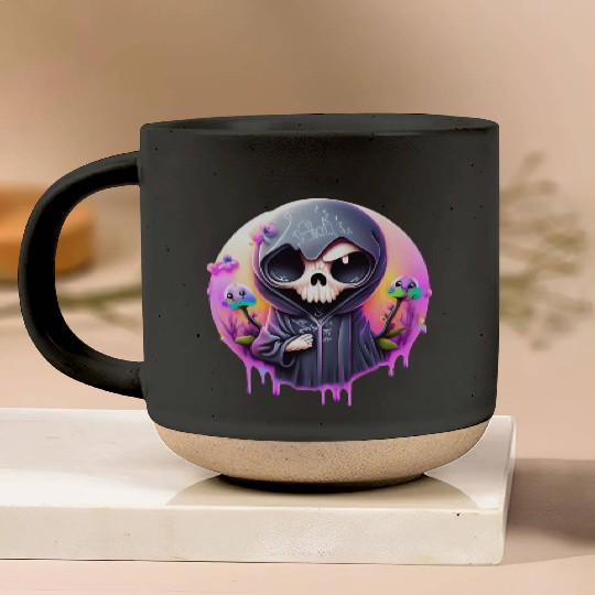 Grim Reaper Pottery Mugs