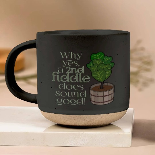 2nd fiddle... leaf fig Pottery Mugs