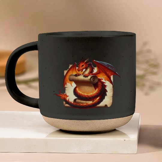 Fantasy Creature Papyrus Scroll Dungeon Dragon Pottery Mugs