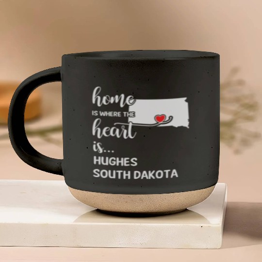 Hughes County South Dakota Is Where My Heart Is Pottery Mugs