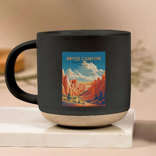 Bryce Canyon National Park Travel Art Vintage Pottery Mugs