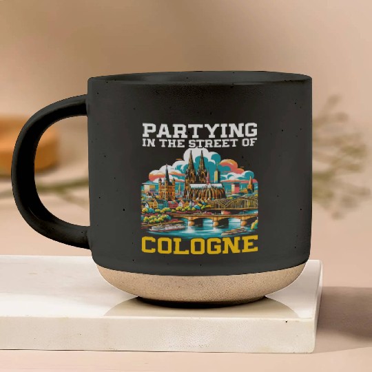Cologne Germany Travel Vacation I Love Cologne Pottery Mugs
