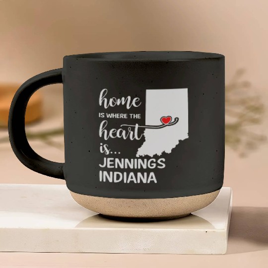 Jennings County Indiana Is Where My Heart Is Cool Pottery Mugs
