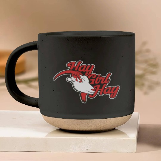 Goat Lover Hay Girl Hay Pottery Mugs