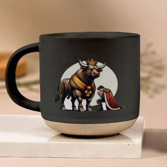 Rodeo Bull Riding Livestock Show Farmer Cattle Pottery Mugs