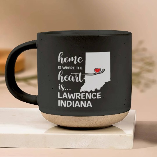 Lawrence County Indiana Is Where My Heart Is Cool Pottery Mugs
