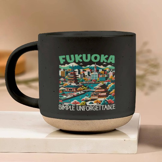 Fukuoka Japan Country Travel Vacation Japanese Pottery Mugs