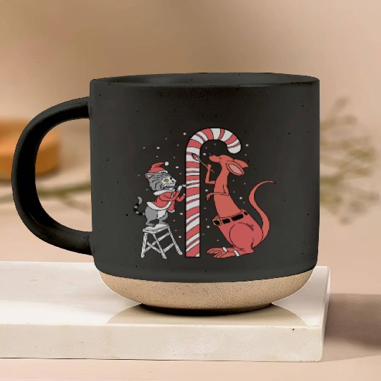 Delicious Candy Cane Foodie and Candy Lover Gift Pottery Mugs