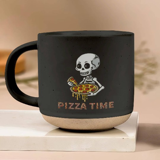 Cheesy Laughs: Pizza Apparel Pottery Mugs