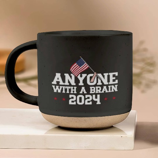 2024 Brain Vote Democracy Anti-Trump Pottery Mugs