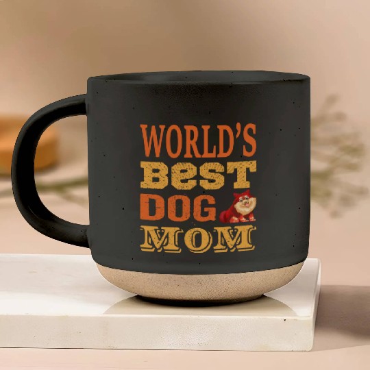 World best dog mom Pottery Mugs