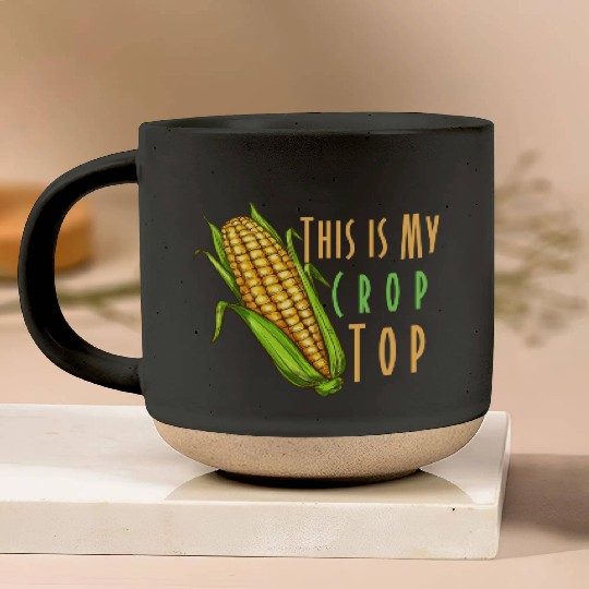 This is My Crop Top Pottery Mugs Funny Farming Corn Crop