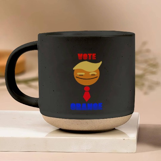 Support Donald Trump. Vote Orange Red Tie Trump Pottery Mugs