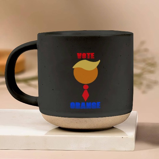 Support Donald J. Trump. Vote Orange-Tie Trump Pottery Mugs