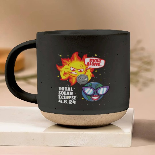 Total Solar Eclipse Move Along 4.08.24 Funny Kidsm Pottery Mugs