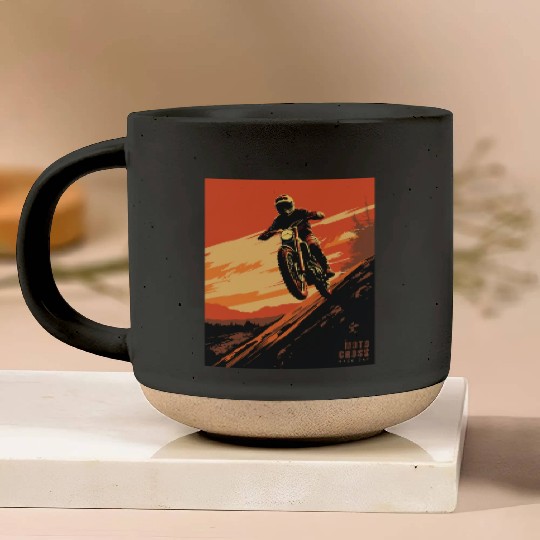 Sunset Motocross - Race Day Pottery Mugs