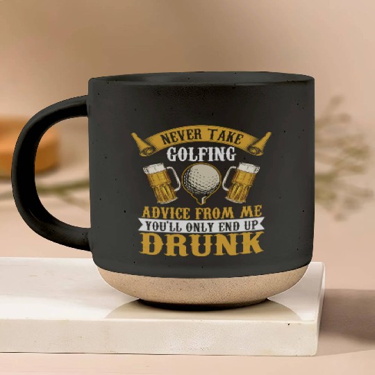 Funny golf beer golfing Pottery Mugs