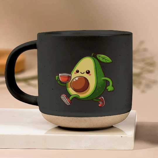 Tea Time Avocado Pottery Mugs