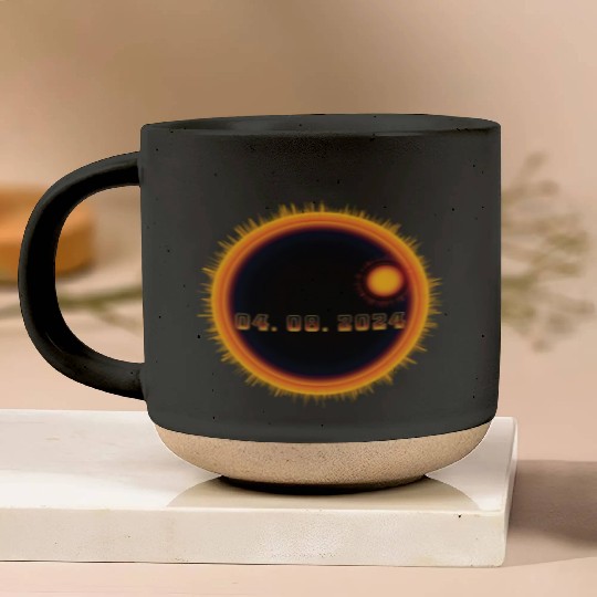 April 08 2024 Solar Eclipse - Science Pottery Mugs