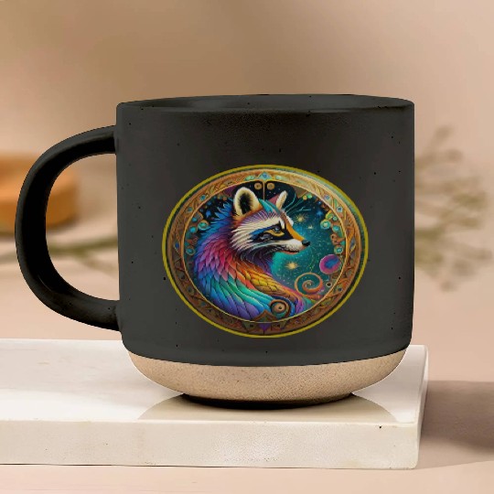aiTee Raccoon 01 Pottery Mugs