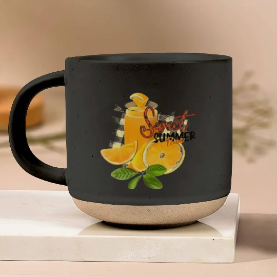 Sweet Summer Time Pottery Mugs