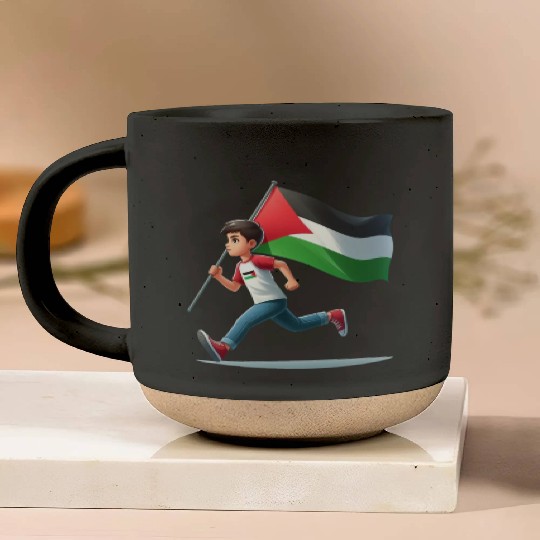 Free Palestine Pottery Mugs