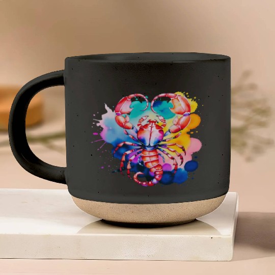 Color splash zodiac: Scorpio Pottery Mugs