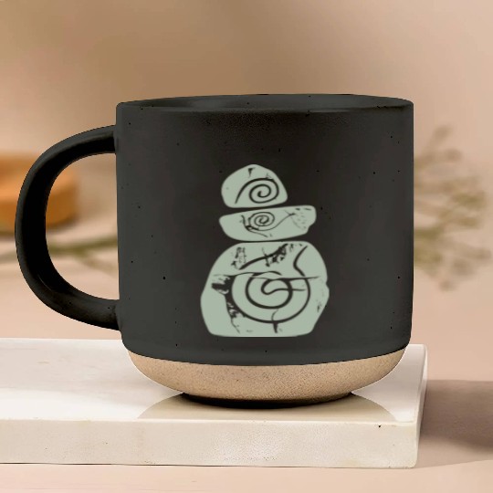 Kokopelli Petroglyph Rock Painting Cave Art Design Pottery Mugs