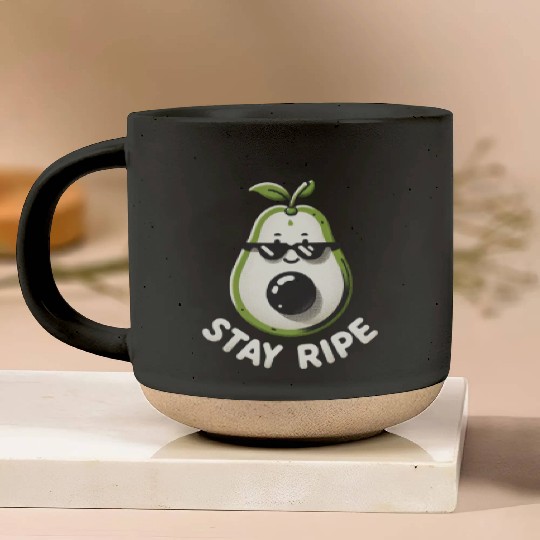 Stay Ripe Avocado Pottery Mugs