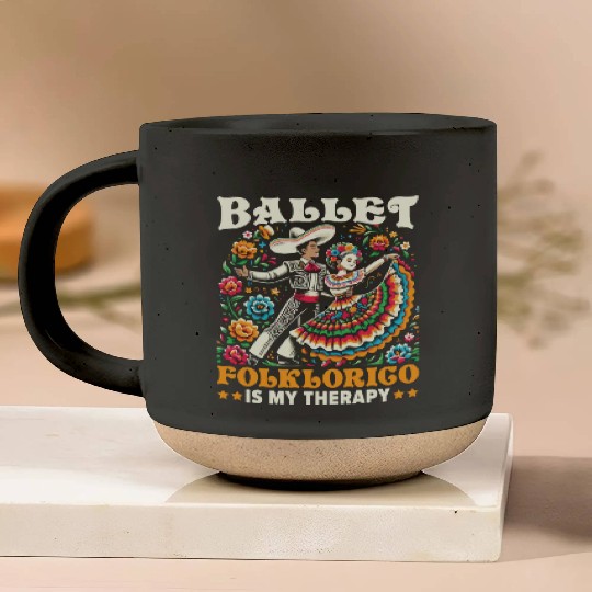 Ballet Folklorico Dancer Mexico Mexican Dance Pottery Mugs