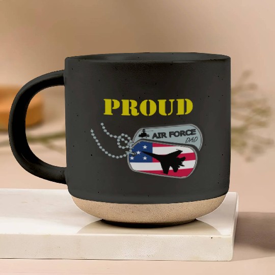 Proud Air Force Dad Pottery Mugs