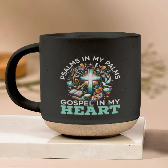 Gospel Music Religious Bible Scripture Christian Pottery Mugs