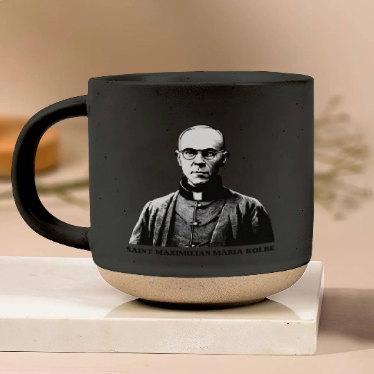Saint Maximilian Maria Kolbe Pottery Mugs