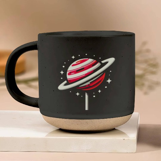 Saturn Planet Lollipop Pottery Mugs