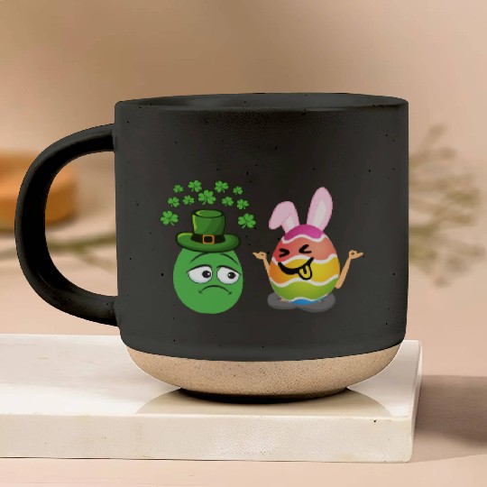 Easter Meets St. Patrick's A Festive Holiday Fusio Pottery Mugs