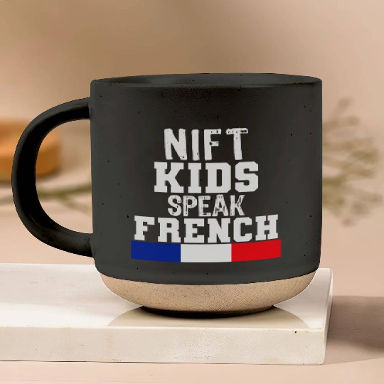 Nift Kids Speak French language Gift for France Pottery Mugs