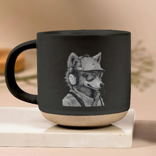 Wolf Hacker Pottery Mugs