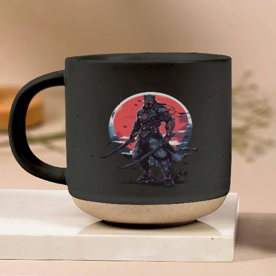 Anime Panther -Krieger Samurai Katana Pottery Mugs