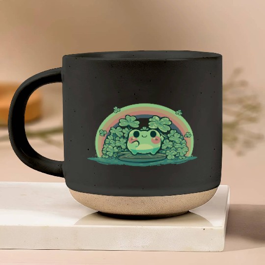Lucky Cute Frog Pottery Mugs