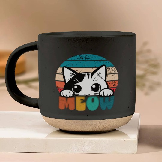 Cat with Funny Sayings for Unisex Pottery Mugs