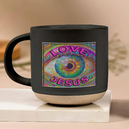 Eye (I) Love Jesus Pottery Mugs