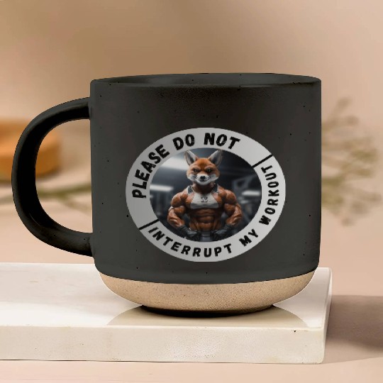 Please Do Not Interupt My Workout Pottery Mugs