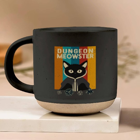 Dungeon Meowster Pottery Mugs