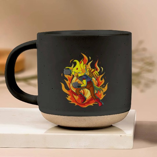 The Boxing Bird of Paradise Pottery Mugs