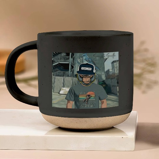 Gangsta Gorilla-Silverback Swanson Gorilla Wear Pottery Mugs