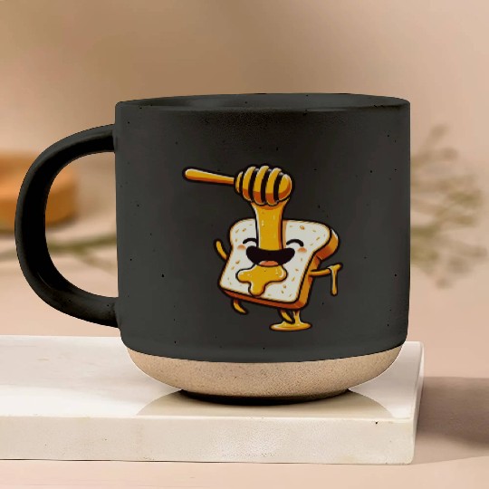 Toast with Honey Beekeeper Bee Honey Pottery Mugs