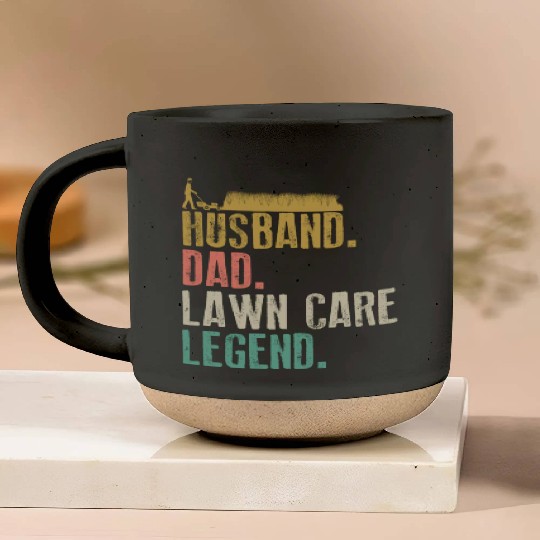 Father Husband Lawn Mowing Legend Gardening Dad Pottery Mugs