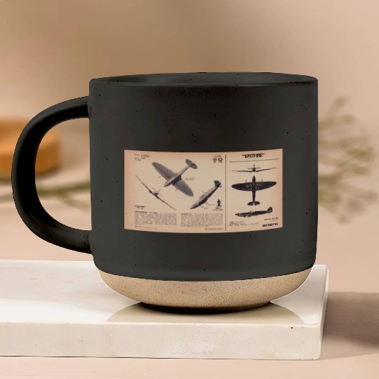 Spitfire Recognition Sheet Pottery Mugs